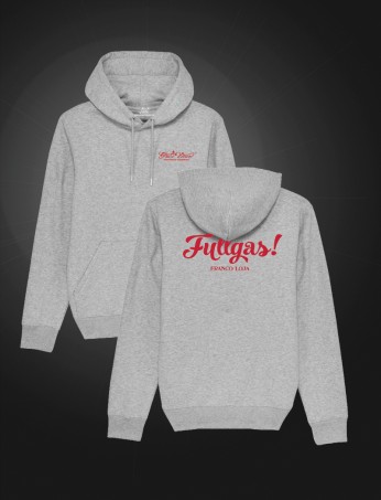 GH Hoodie Fullgas! Grey Red