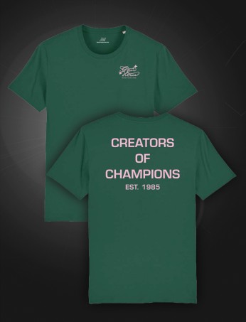 Creators of Champions T-shirt Green—Pink